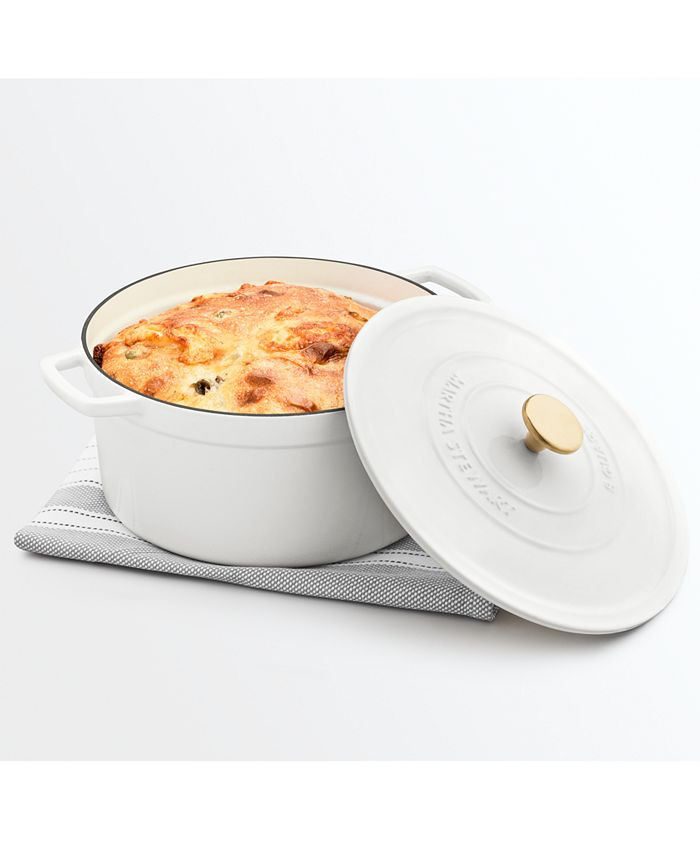 Martha Stewart Collection Enameled Cast Iron Round 8-Qt. Dutch Oven, Created for Macy's & Reviews... | Macys (US)