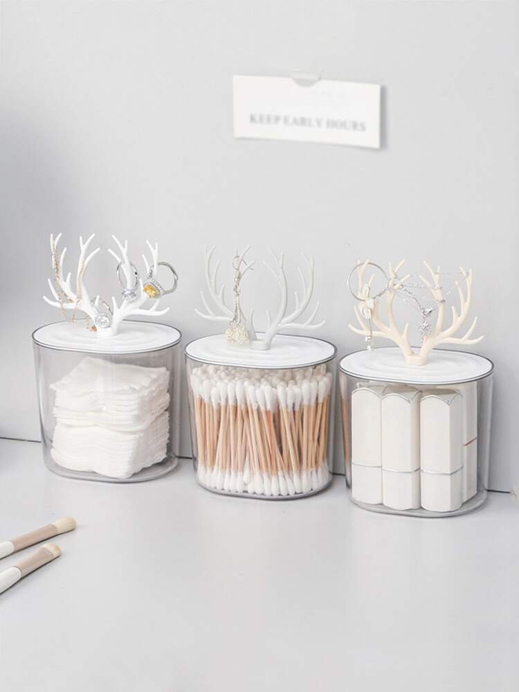 1pc Antler Decor Random Color Desk Storage Box | SHEIN