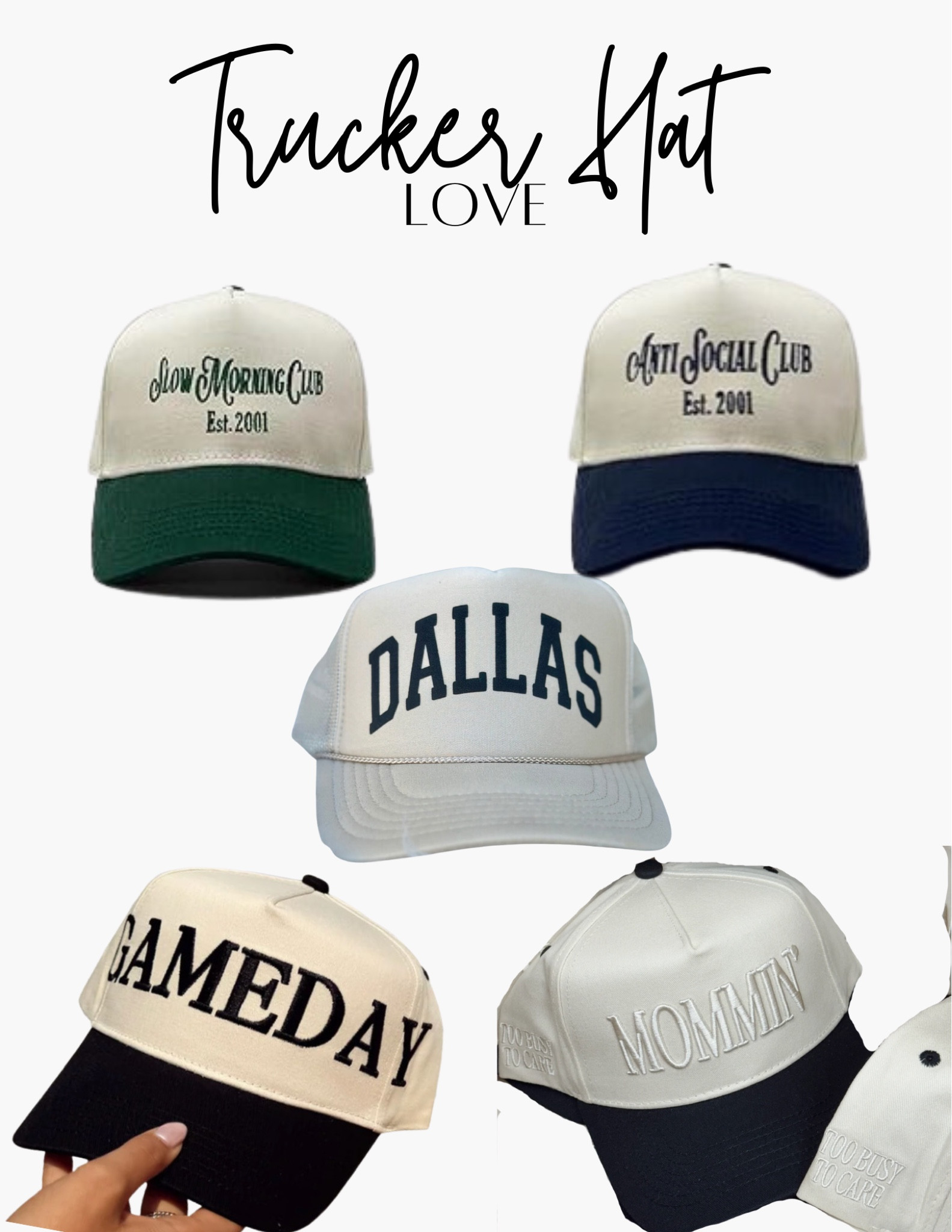 I’ve always been a hat girlie but really been into trucker hats lately! 

#LTKStyleTip #LTKFindsUnder50