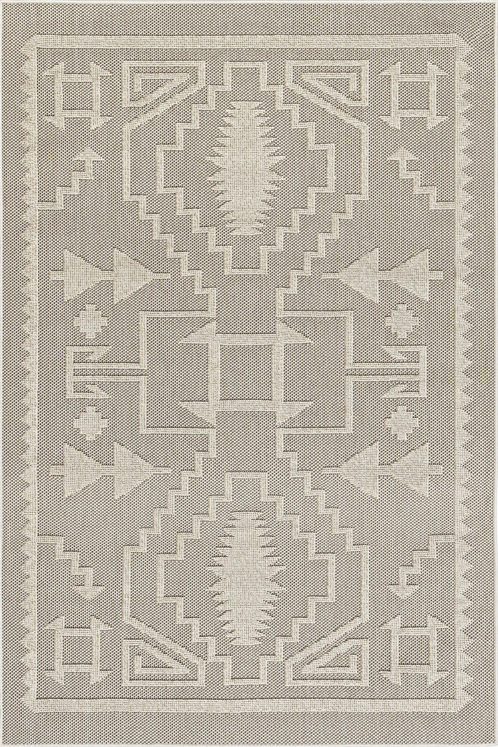 Sequoia Textured Indoor/Outdoor Rug | Beige | Rugs USA