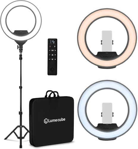 Lume Cube Ring Light Pro | Wireless Professional Lighting for Photography, Streaming, Video | Fully Adjustable Color and Brightness | Includes Sturdy, Portable Tripod Mount and Padded Carrying Case | Amazon (US)