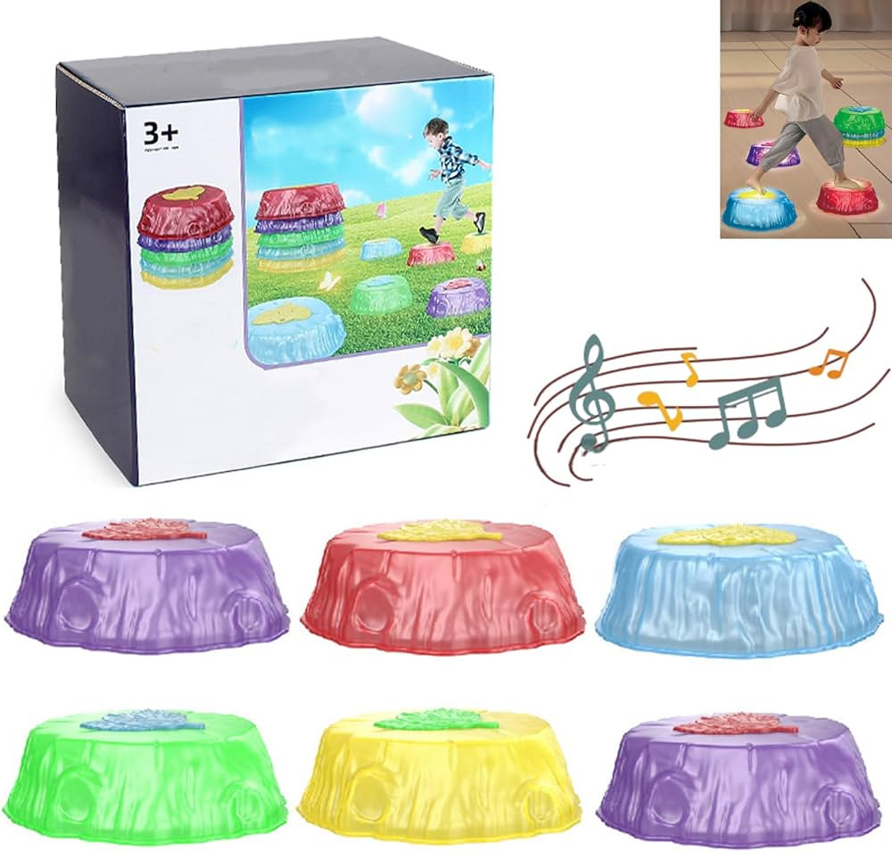 Light up Stepping Stones for Kids, Balance Stepping Stones for Kids Toddler, Lighting Non-slip Ba... | Amazon (US)