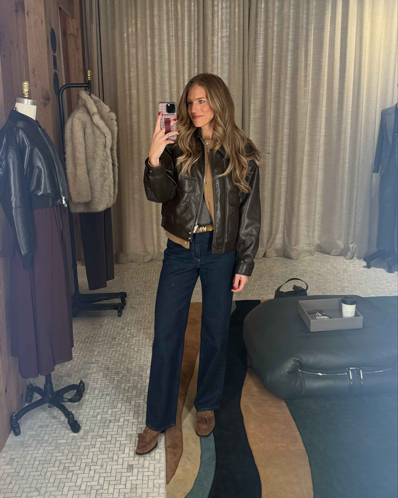 Shopping outfit I wore today! Size medium in cardigan. It’s so soft! Size medium in tee and I sized up to 29 tall In jeans for bump! Shoes run on the slightly bigger side