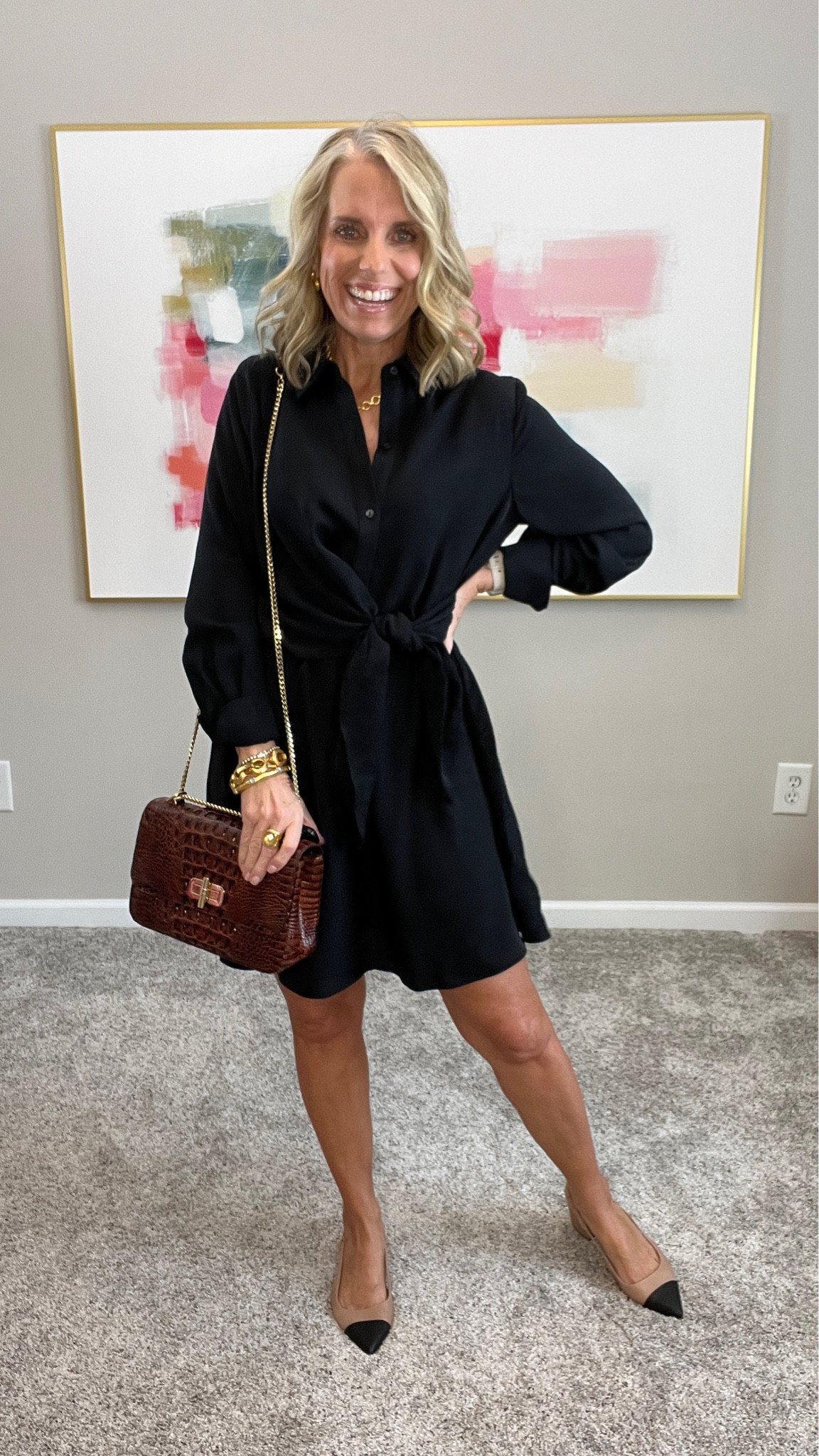 Walmart LBD under $30 
Wearing XS 

#LTKstyletip #LTKover40 #LTKfindsunder50