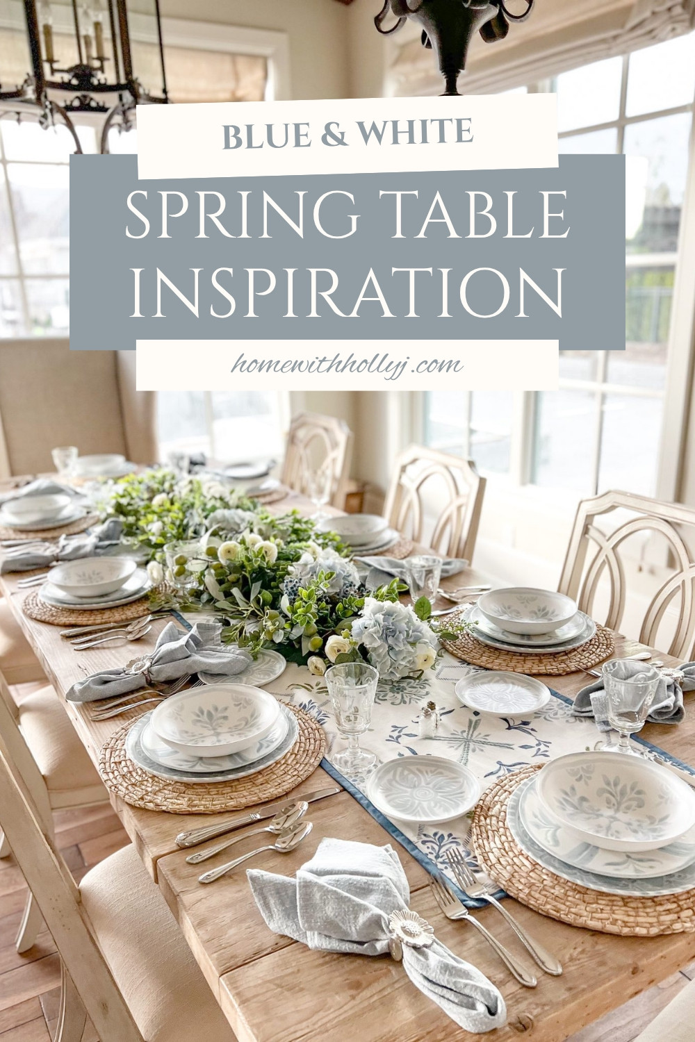 Classic blue + white never fails 🤍 Save this timeless spring table and shop the look for effortless elegance!
#blueandwhite #springdecor #tablescape #ltkhome #classicdecor #diningtabledecor #homeinspo #homewithhollyj #shophollyjhome 

 #LTKfoodie #LTKSeasonal #LTKHome