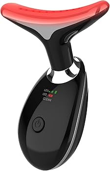 Red-Light-Therapy-for-Face and Neck, 7 Color Light Based Facial Massager, Portable Skin Care Tool... | Amazon (US)