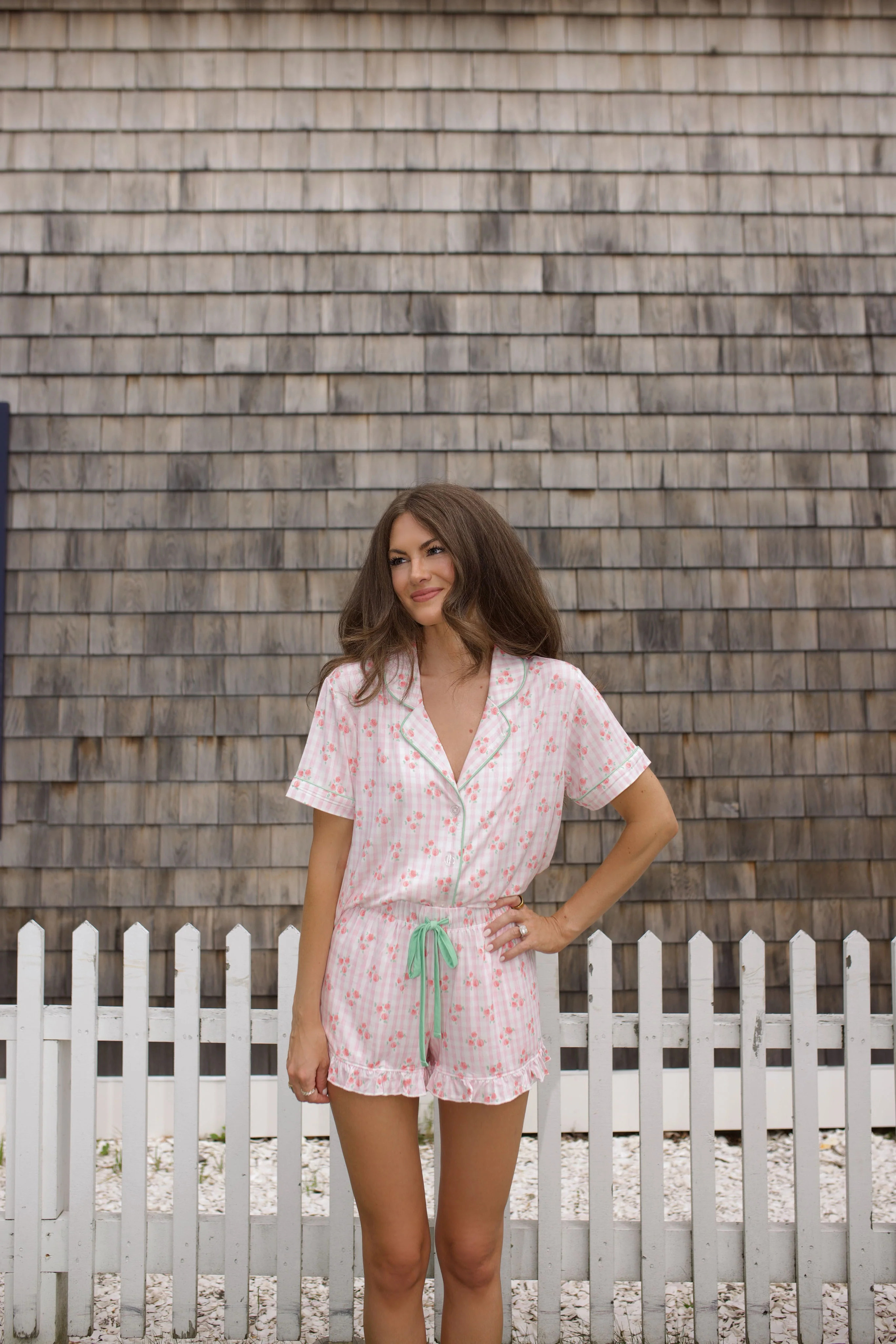 Nantucket Roses Women’s Short Set IMJ x Caitlin Covington | In My Jammers