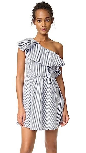 J.O.A. Stripe One Shoulder Dress | Shopbop