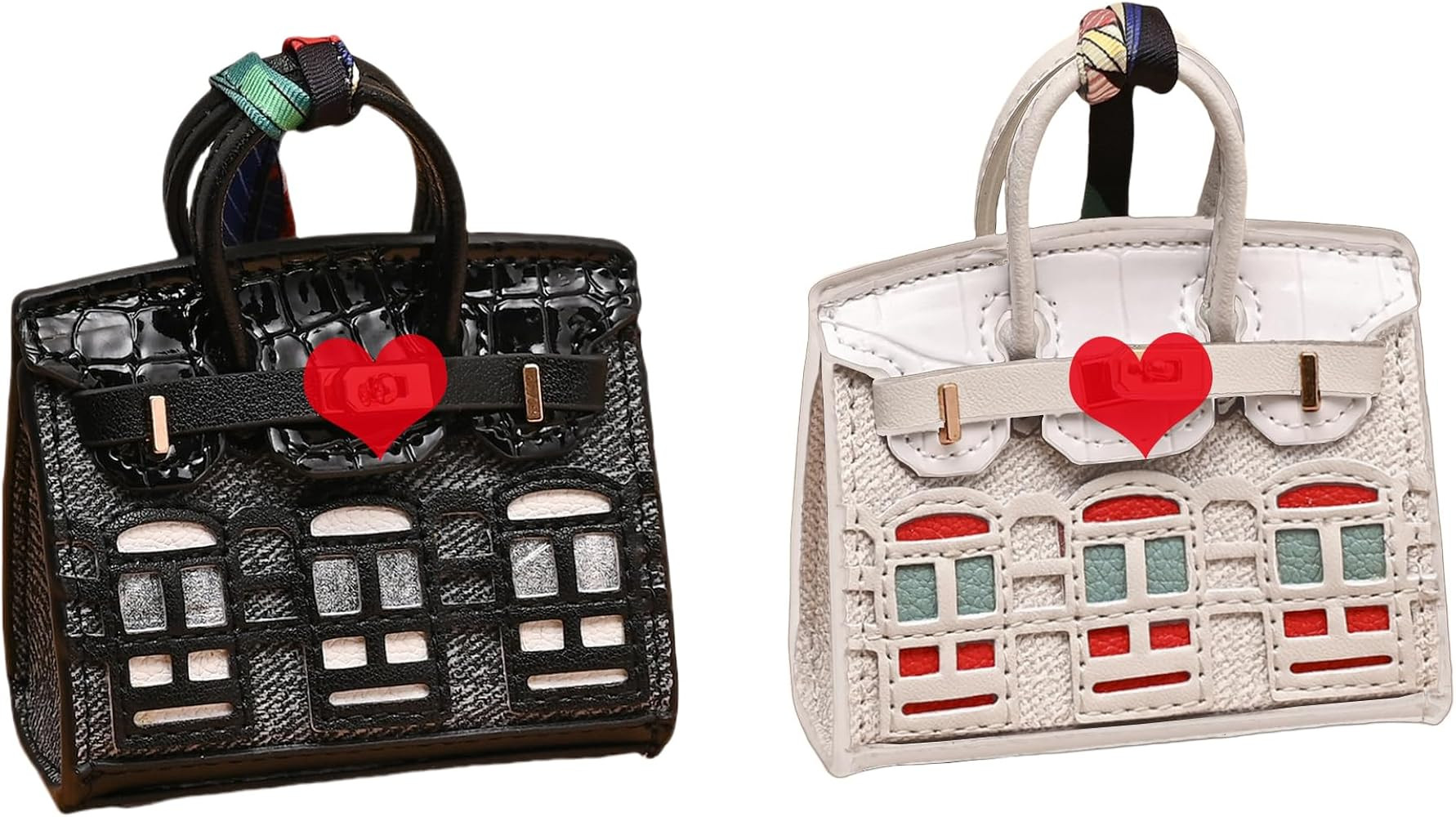 2 PCS Women Mini Backpack Keychain Accessories Key Pouch Holder Coin Purse Bag Charm Wallet, Blac... | Amazon (US)