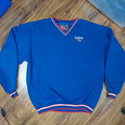 Vintage Kansas Jayhawks Sweatshirt Sz XL Blue V Neck Soft University Football   | eBay | eBay US
