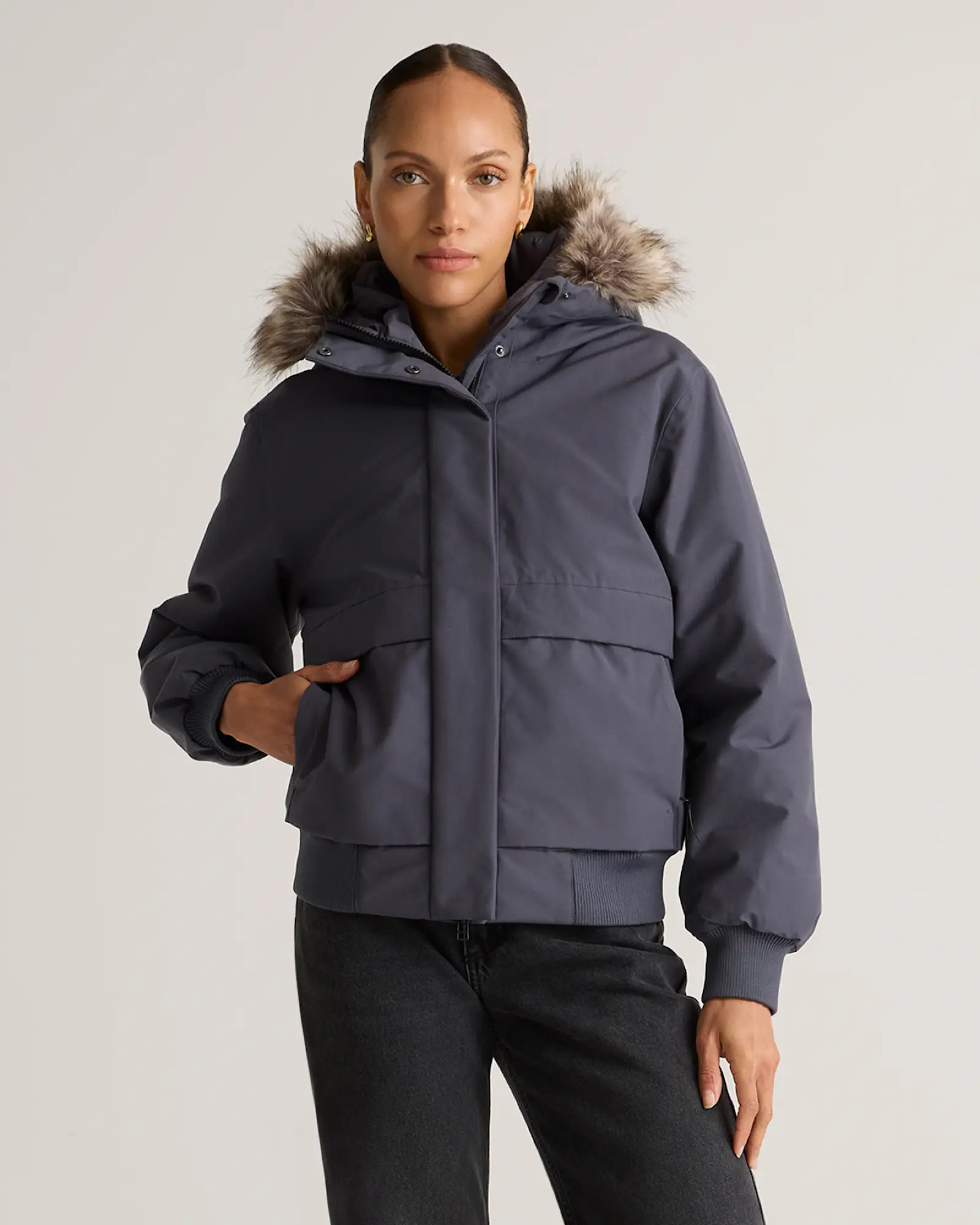 Responsible Down Hooded Short Parka | Quince
