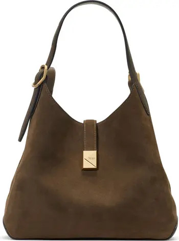 Kate Spade New York deco pebble leather and suede shoulder bag | Nordstrom | Nordstrom