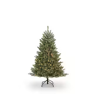 Puleo International 4.5 ft.Prelit Fraser Fir Artificial Christmas Tree with 250 Clear Lights 277-... | The Home Depot