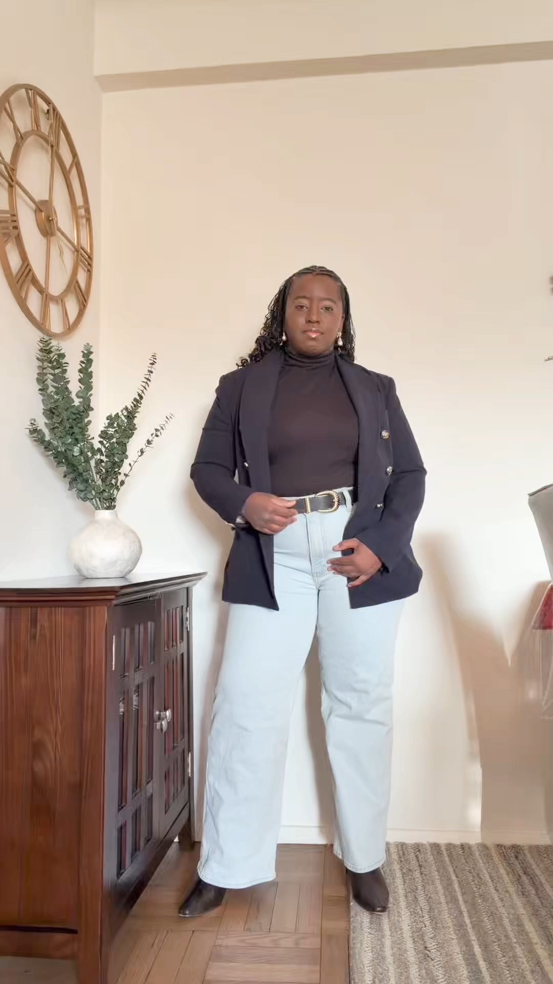 A blazer with a straight leg denim and a neutral colored inner layer is a great business casual look that is work appropriate and gives an instant style upgrade.

how to style a blazer, capsule wardrobe outfit, smart casual women, minimalist fashion, chic everyday outfit, fall outfit ideas, office to weekend outfit, business casual, H&M, H&M outfits



#LTKWorkwear #LTKootd #LTKMidsize