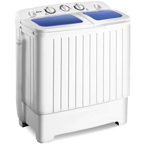 Costway 17.6lb Portable Mini Compact Twin Tub  Washing Machine Washer Spin Dryer | Walmart (US)