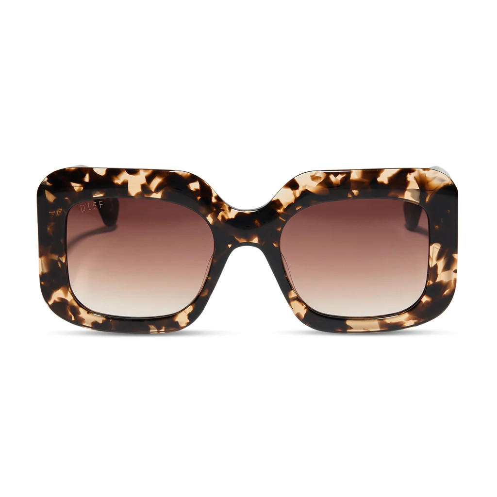 GIADA - ESPRESSO TORTOISE + BROWN GRADIENT + POLARIZED SUNGLASSES | DIFF Eyewear