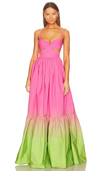 Nova Gown in Pink Chartreuse Ombre | Revolve Clothing (Global)