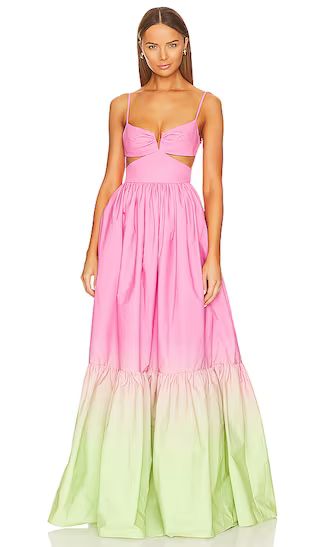 Nova Gown in Pink Chartreuse Ombre | Revolve Clothing (Global)