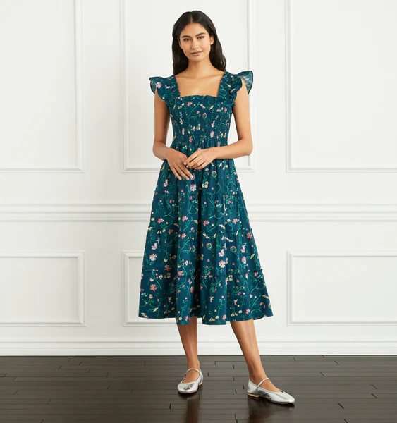 The Ellie Nap Dress - Moody Floral Poplin | Hill House Home