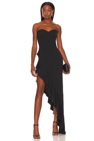 Katie May Esmeralda Gown in Black from Revolve.com | Revolve Clothing (Global)
