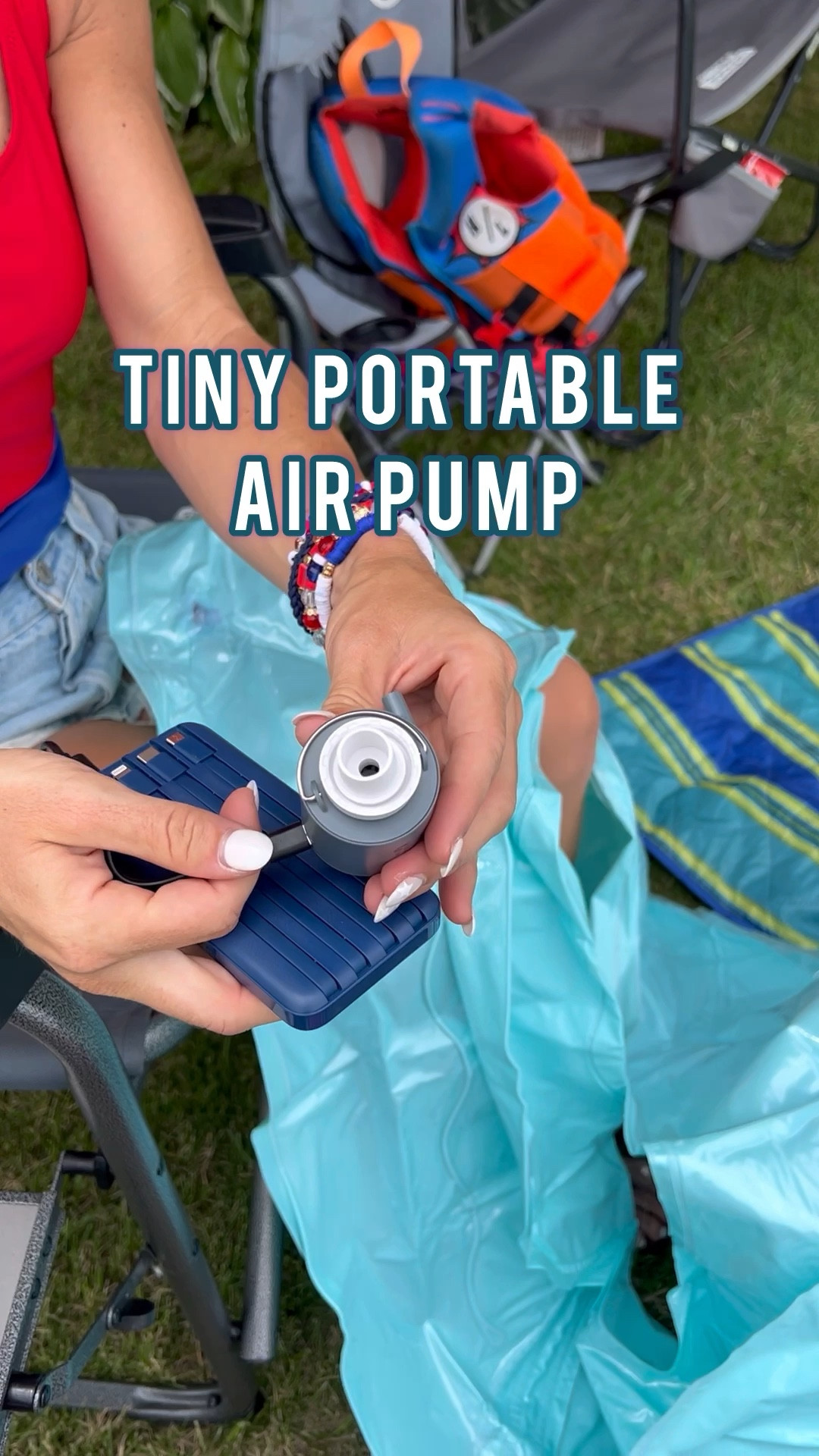 The tiniest portable air pump that’s perfect for all the pool and beach floats! This one took about five minutes which isn’t bad when you’re in a pinch. So light and easy to throw in your purse or beach bag! 

#LTKSeasonal #LTKSwim #LTKTravel
