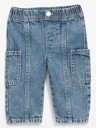 Baggy Barrel-Leg Cargo Jeans for Baby | Old Navy (US)