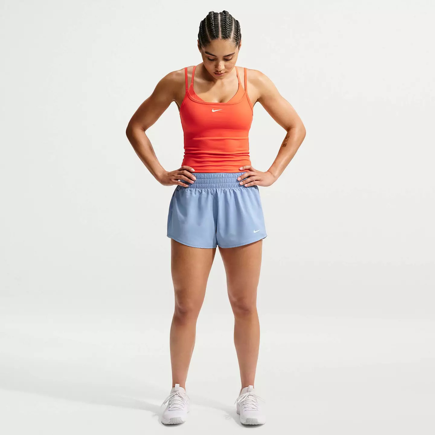 Nike Women's One Dri-FIT Mid-Rise 3" Brief-Lined Shorts | DICK'S Sporting Goods