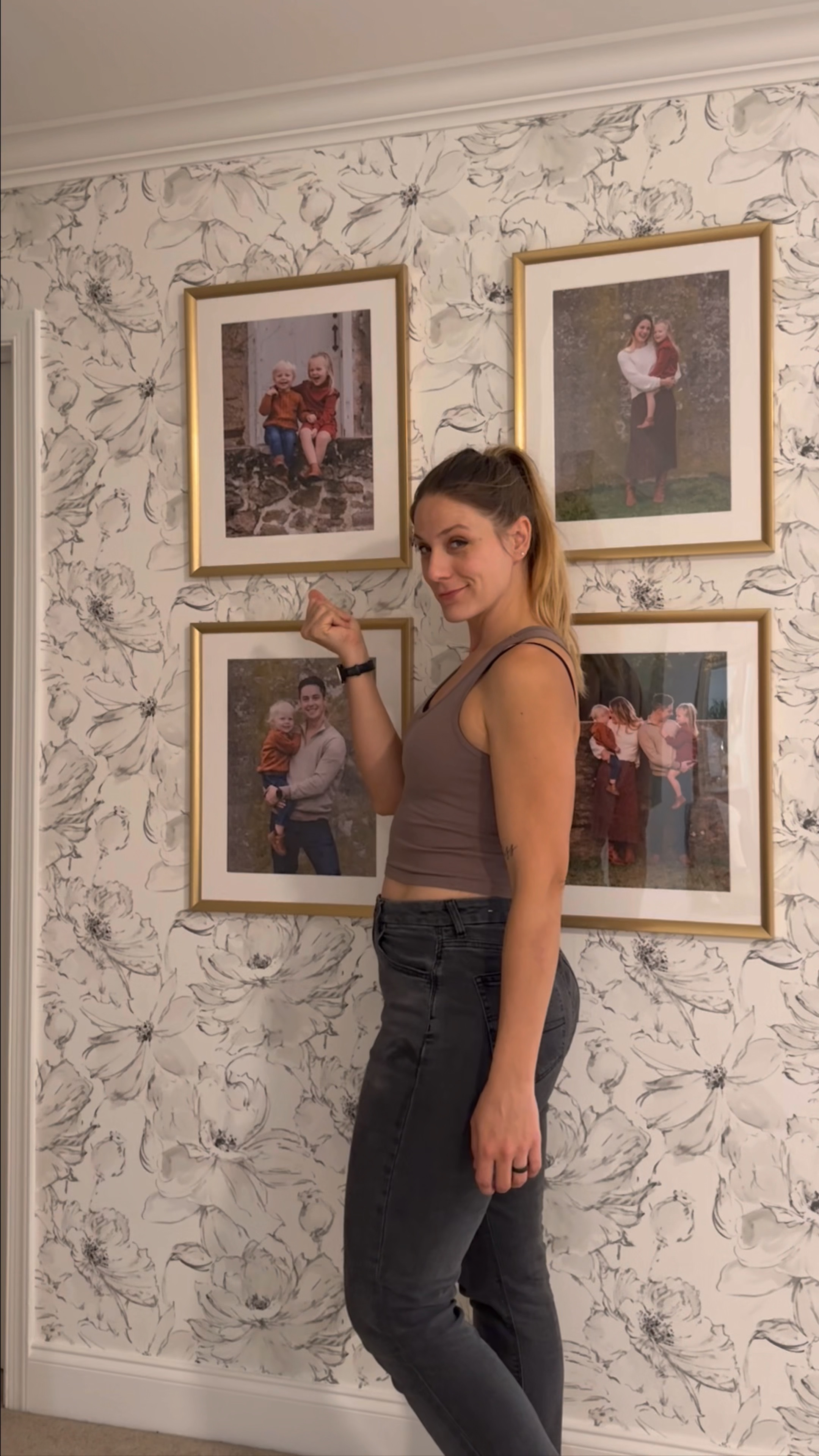 I finally have pictures on the wall?! Thank you wayfair!! Super lightweight and easy to hang with even a push pin! 

Home, home decor, family photos, brass, picture frames, wallpaper, floor wallpaper, bedroom



#LTKVideo #LTKfindsunder50 #LTKhome