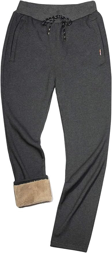 Gihuo Men's Casual Fleece Lined Winter Pant Athletic Jogger Sweat Pants | Amazon (US)