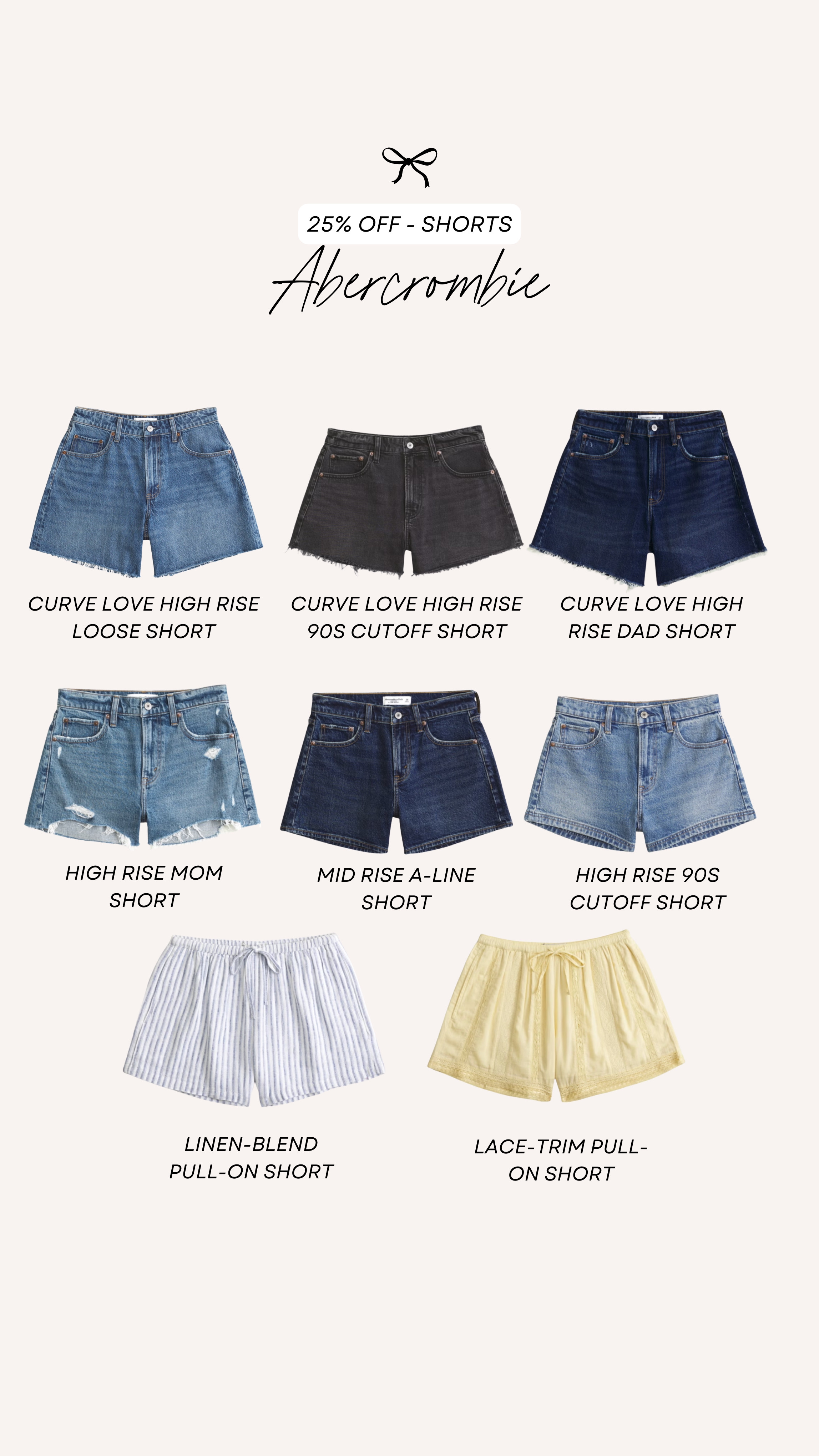 The LTK Spring Sale is here! Copy the code to save 25% on everything at Abercrombie!

spring style, spring oufits, denim shorts, abercrombie sale, abercrombie shorts, mom outfits for spring  

 #LTKSpringSale #LTKootd #LTKSaleAlert