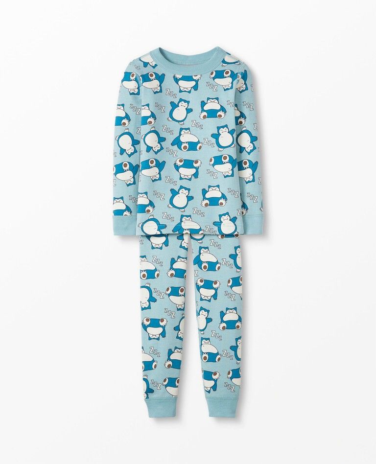 Pokémon Snorlax Long John Pajama Set | Hanna Andersson