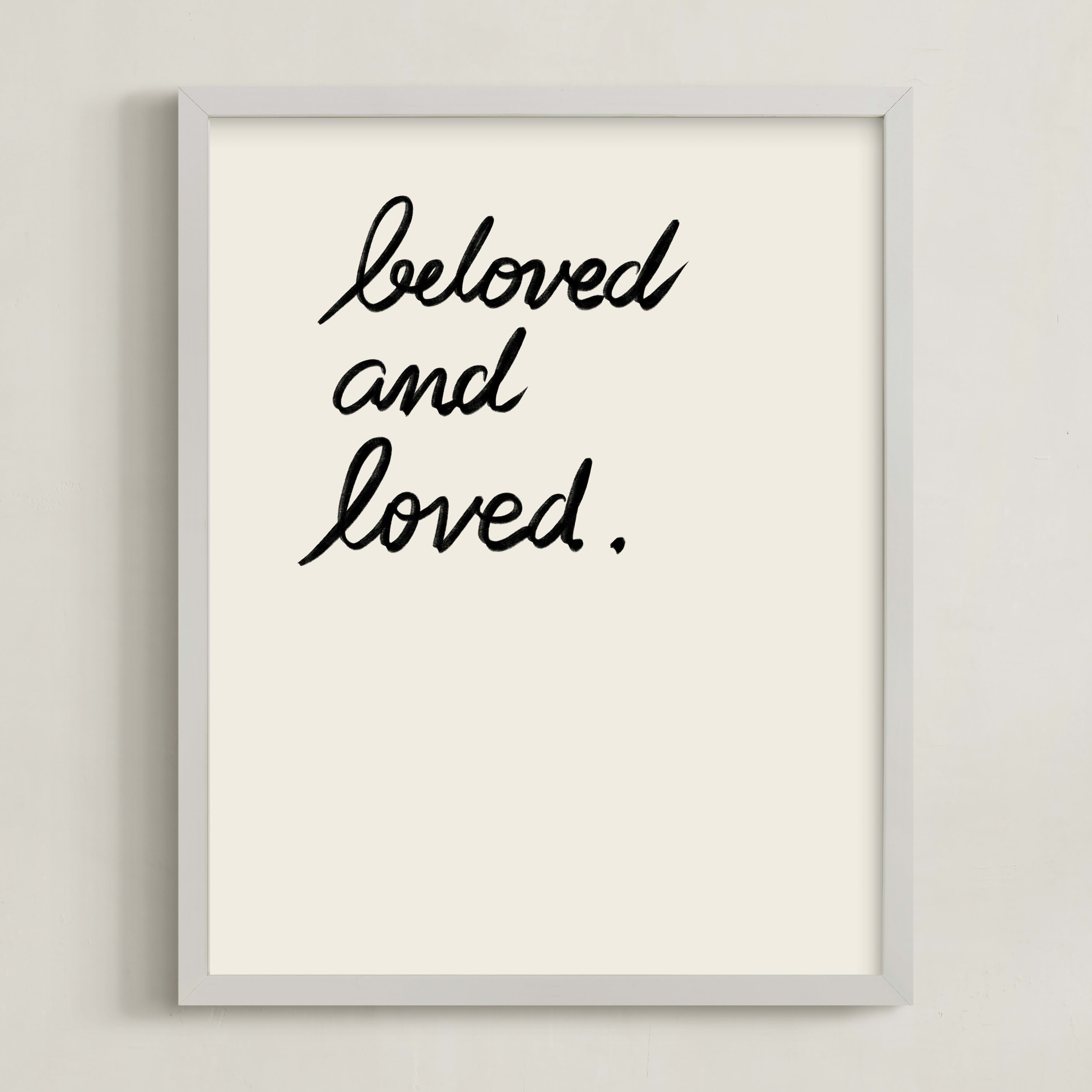 &quot;Beloved&quot; - Typography Limited Edition Art Print by Maja Cunningham. | Minted