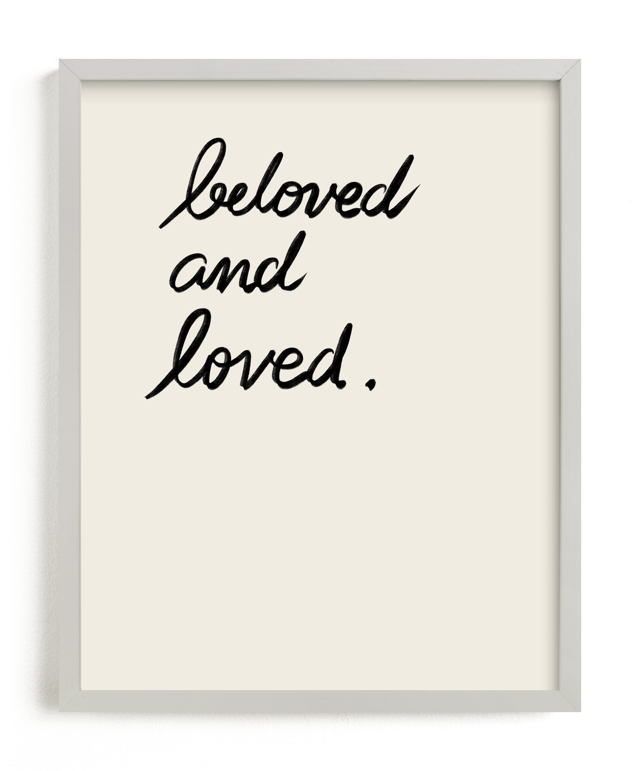 "Beloved" - Typography Limited Edition Art Print by Maja Cunningham. | Minted