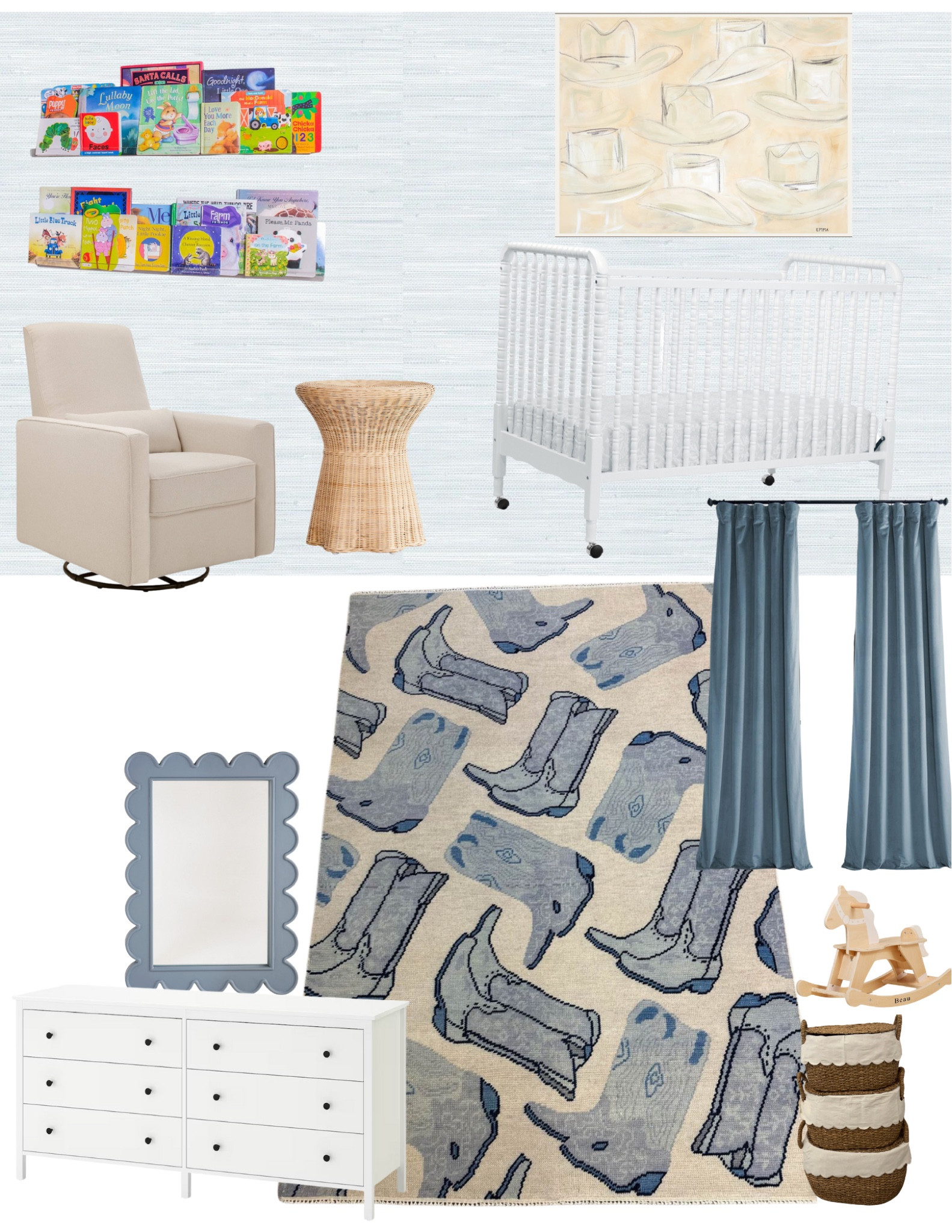 Nursery Details! Linked what I can! #boynursery #nurserydetails #nurserydecor #boymom #westernnursery #classicnursery #cowboynursery #newborn #blueboynursery #nurseryinspo 

#LTKFamily #LTKHome #LTKBaby