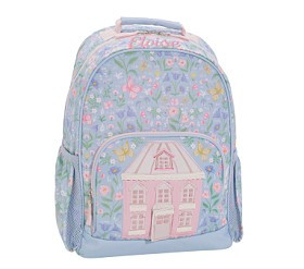 Mackenzie Blue Floral Dollhouse Backpacks | Pottery Barn Kids