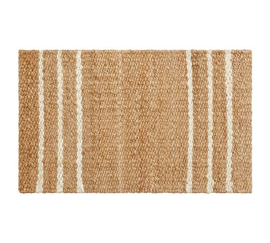 Three Striped Jute Doormat | Pottery Barn (US)