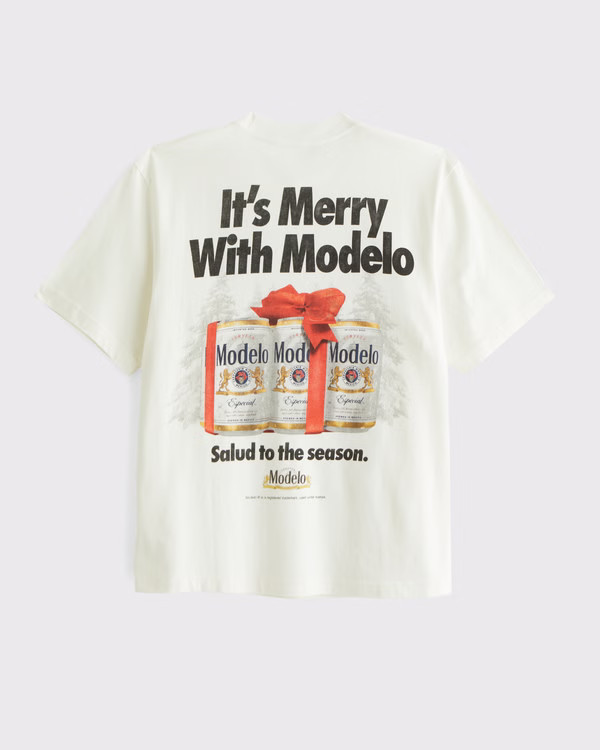 Men's Modelo Vintage-Inspired Graphic Tee | Men's Tops | Abercrombie.com | Abercrombie & Fitch (US)