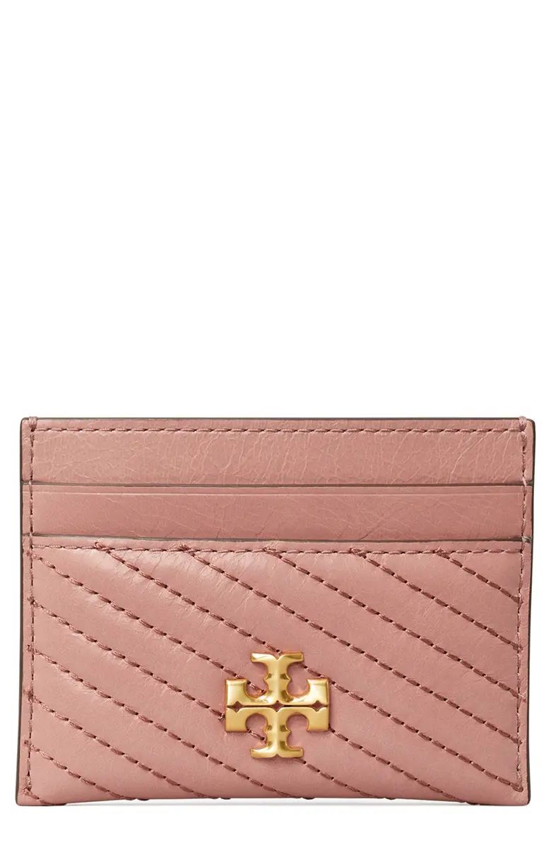Kira Moto Quilted Leather Card Case | Nordstrom