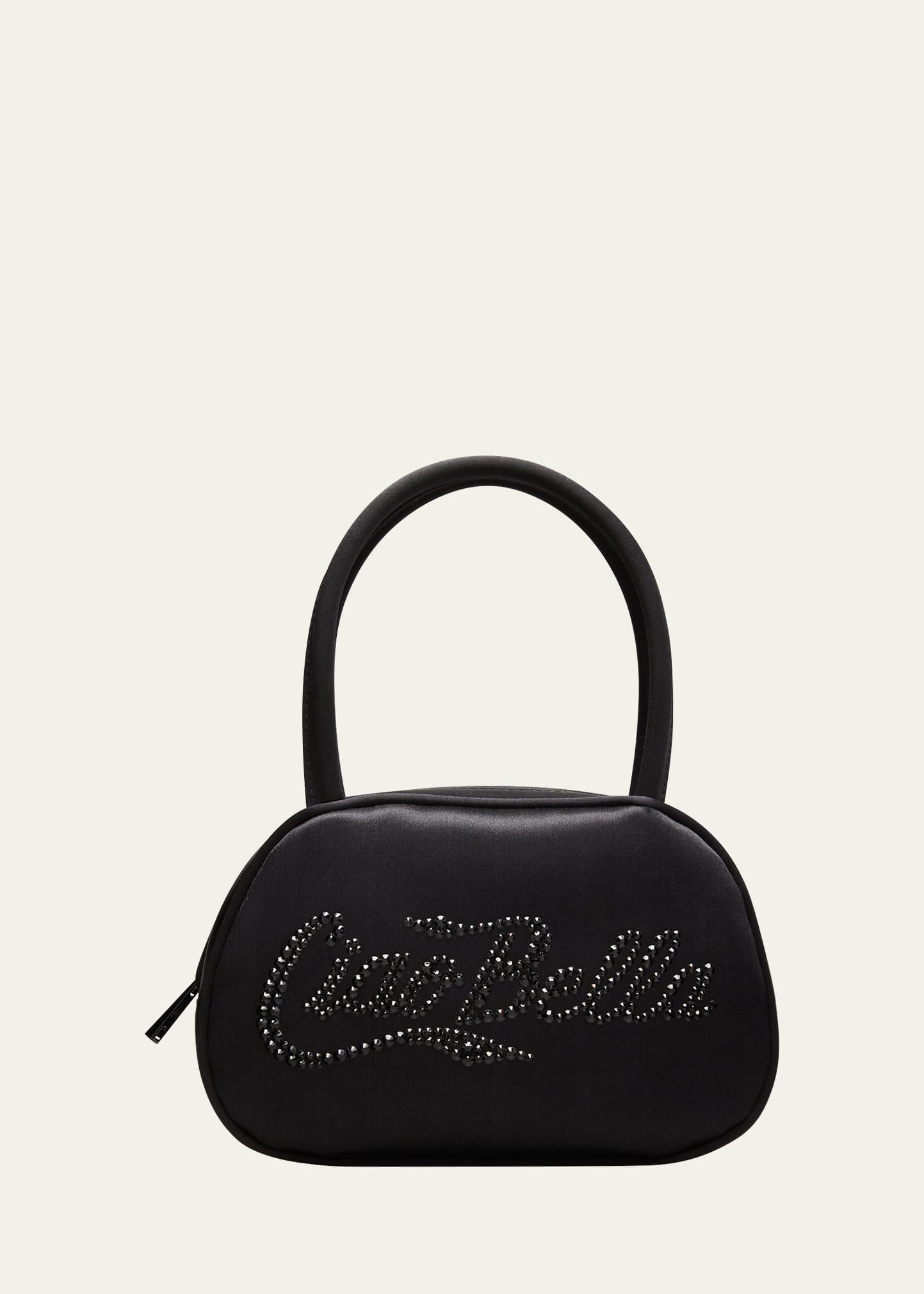 Ciao Bell Crystal Satin Top-Handle Bag | Bergdorf Goodman