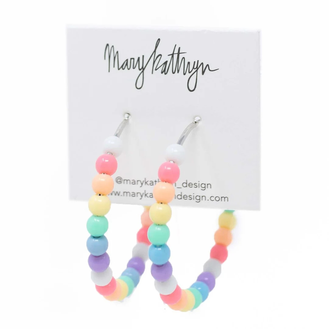 Cotton Candy Hoops - Etsy | Etsy (US)