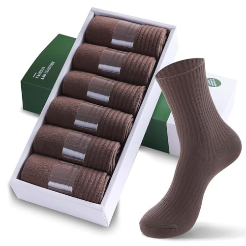 KANAV 6/12 Pairs Ankle Socks for Women Cute Cotton Crew Casual Dress Socks | Amazon (US)