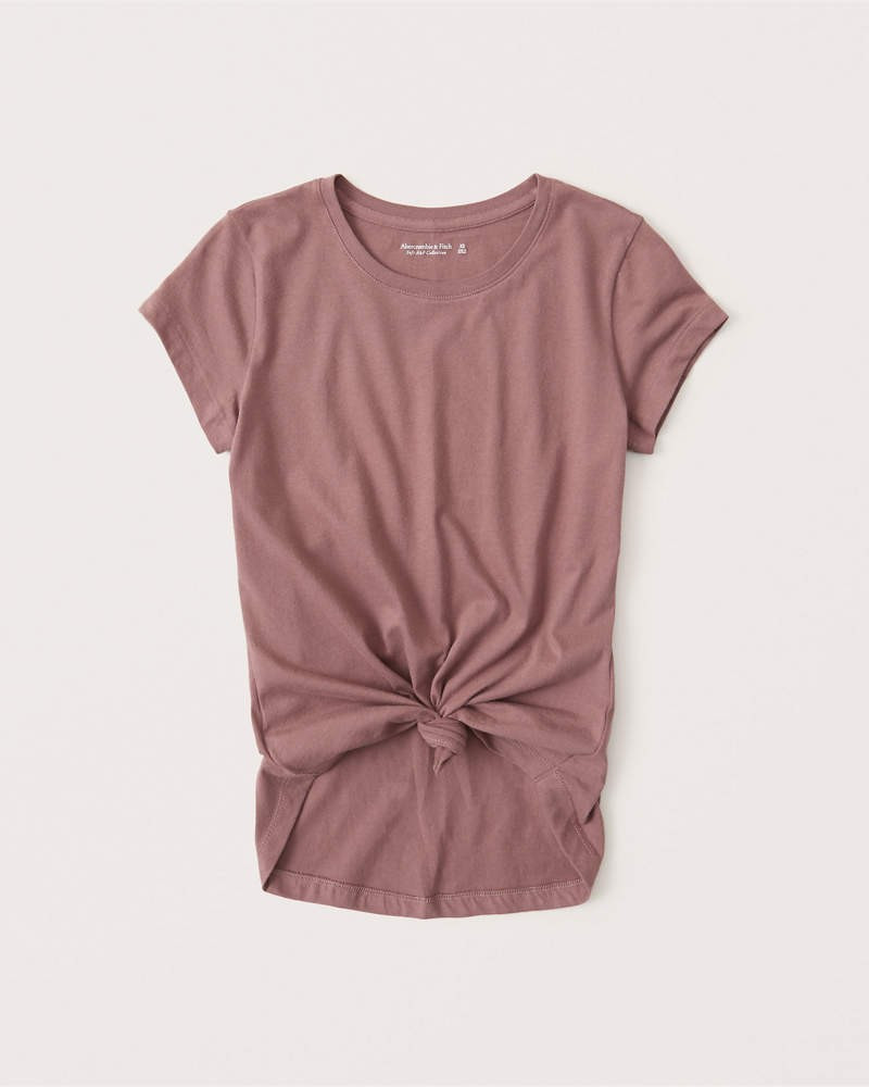 Knotted Crew Tee | Abercrombie & Fitch (US)
