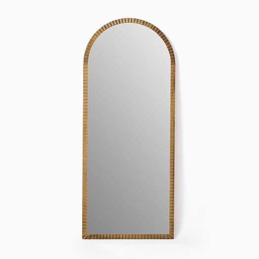 Frida Fluted Wood Floor Mirror | West Elm (US)
