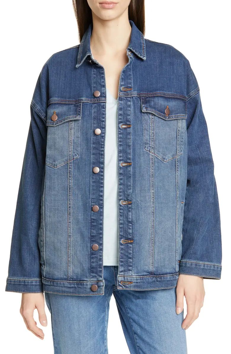 Rating 4.4out of5stars(8)8Oversize Stretch Organic Cotton Denim JacketEILEEN FISHER | Nordstrom