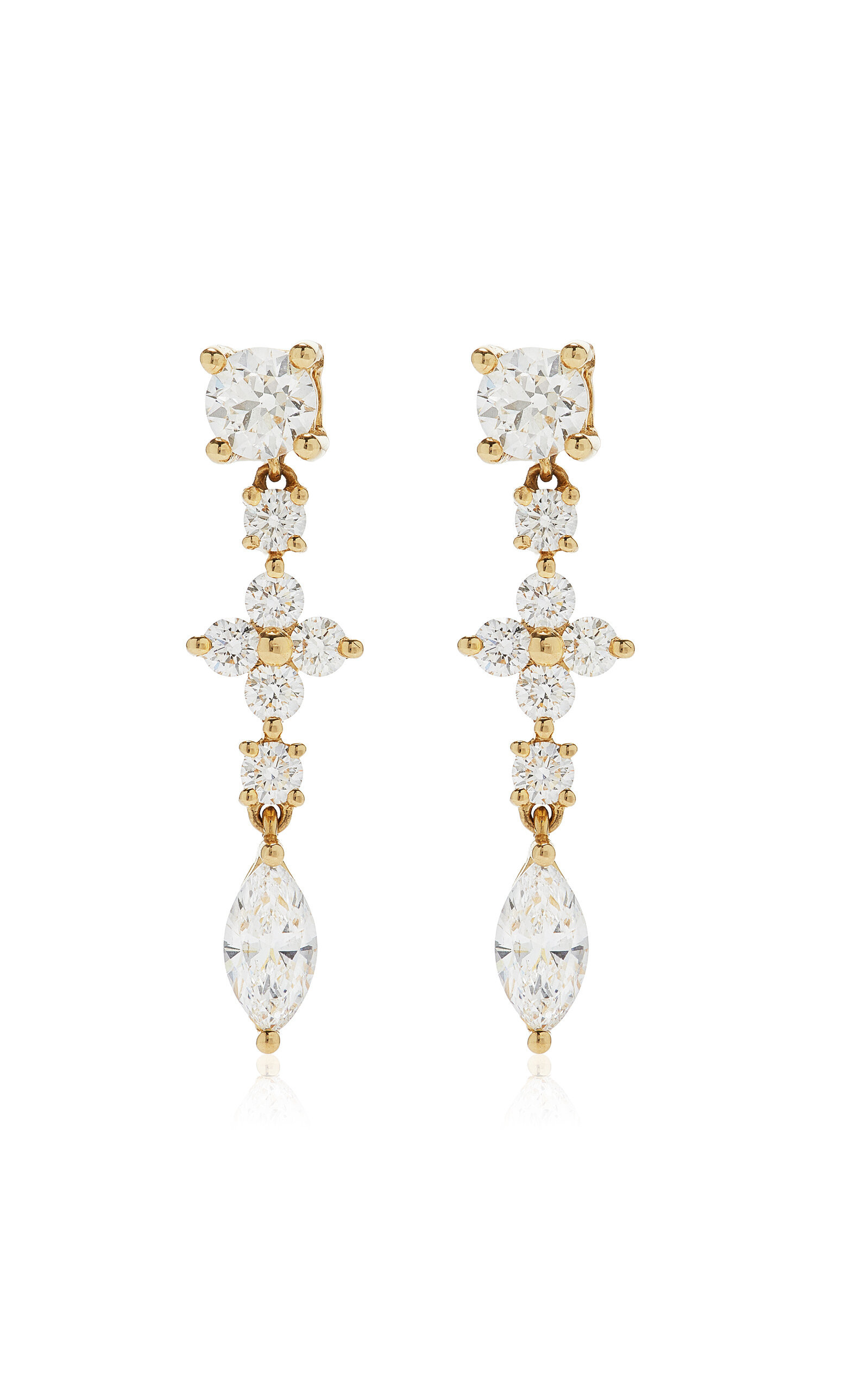 Anita Ko - Vivi 18K Yellow Gold Diamond Earrings - Gold - OS - Moda Operandi - Gifts For Her | Moda Operandi (Global)