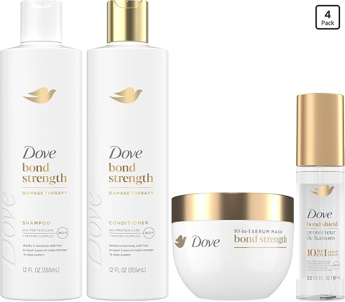 Bond Strength, Damage Therapy System – Shampoo, Conditioner, 10-in-1 Shield Serum & Peptide Mas... | Amazon (US)