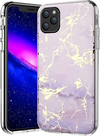 iPhone 11 Pro Max Case 6.5 inch, Zenhole Marble Pattern Hybrid Hard Back Soft TPU Raised Edge Ult... | Amazon (US)