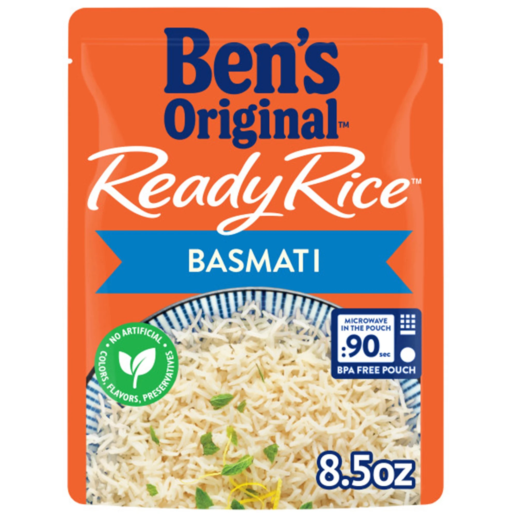 BEN'S ORIGINAL™ READY RICE™, Basmati, 8.5 oz. pouch - Walmart.com | Walmart (US)