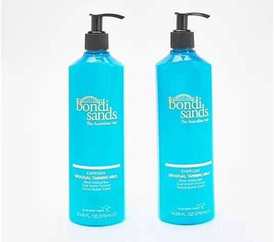 Bondi Sands Gradual Tanning Milk Body Moisturizer Duo - QVC.com | QVC