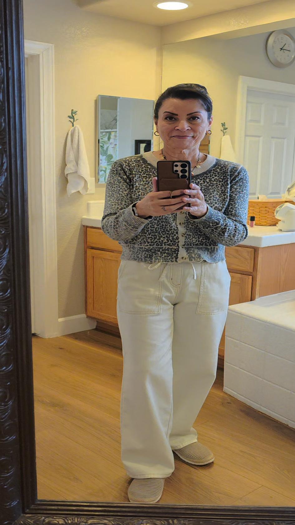 Great outfit today with these very popular pants from Walmart! The top from Amazon has been washed several times and still looks new, no pilling!!

#LTKgrwm #LTKootd #LTKOver40